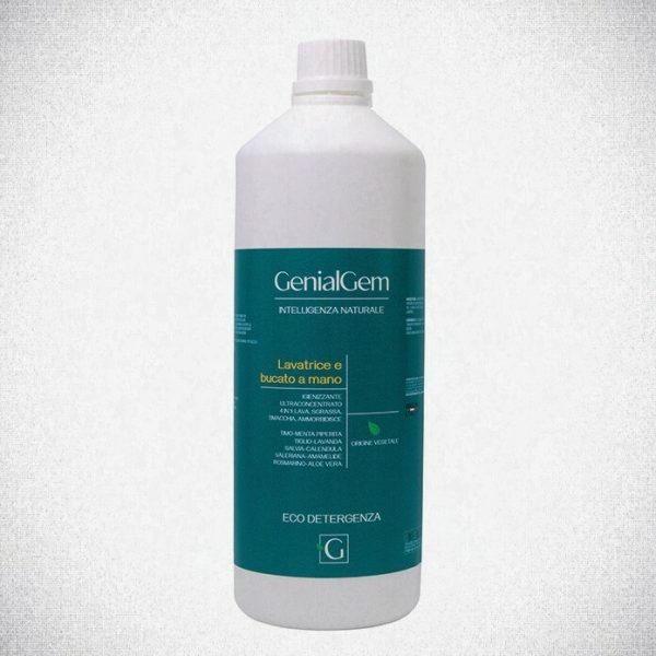 eco detergente professionale lavastoviglie 1l genialgem fiori di loto concentrato ecologico