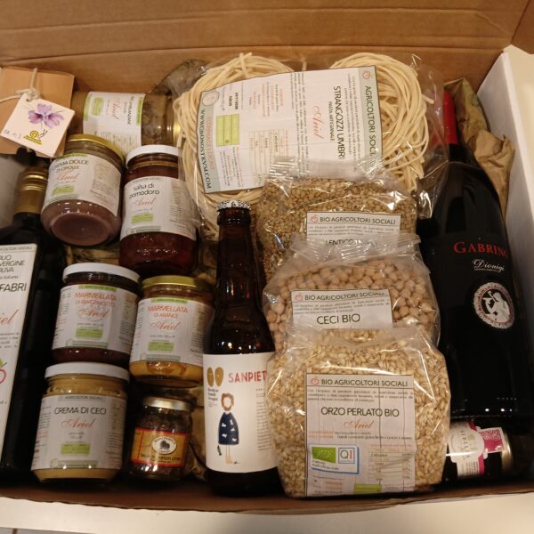 Cesta Regalo Convivio Cibonostrvm – Merlot Bio e Specialità Artigianali
