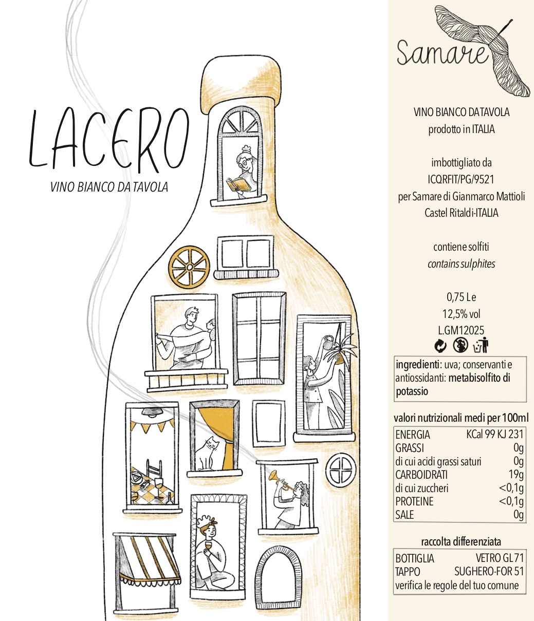 Vino Bianco Samarè – Il Bianco Umbro del giovane viticoltore Gianmarco Mattioli