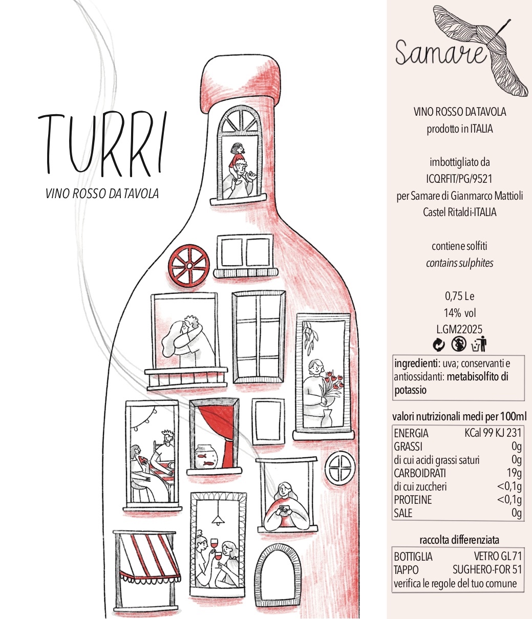 Turri – Vino Naturale Rosso Umbro da Tavola | Cantina Samare Gianmarco Mattioli