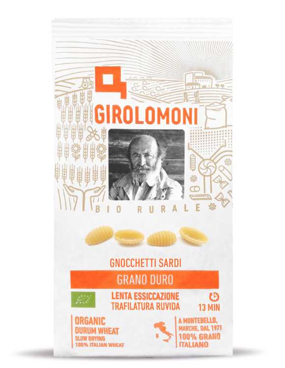 Malloreddus biologici di semola di grano duro – pasta artigianale italiana