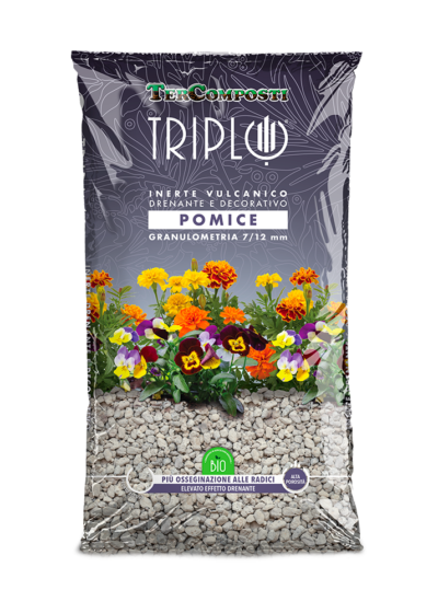 Pomice Vulcanica Naturale 7-12 mm per Vasi e Giardinaggio – 45 Lt