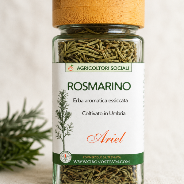 Rosmarino essiccato in vasetto di vetro Ariel Cooperativa Sociale